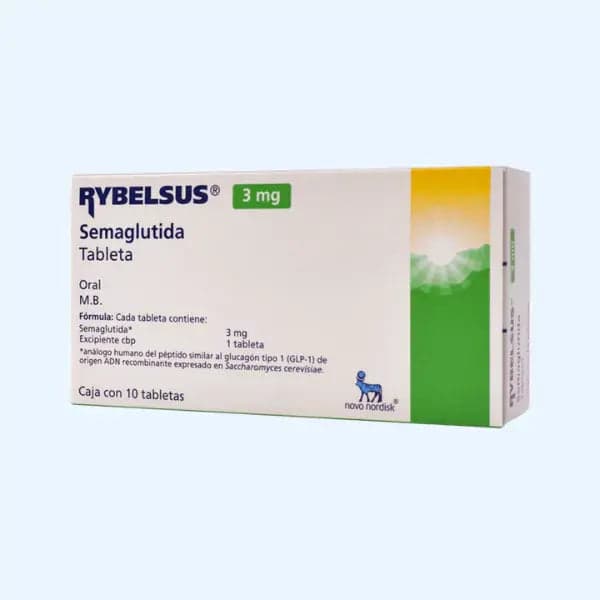 Rybelsus 3 mg · 10 tabletas (Semaglutida oral) — Farmacia Clivi